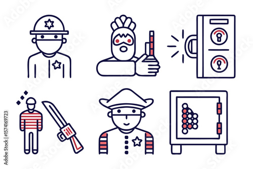 security guard police officer thief icon  12 icons.svg
