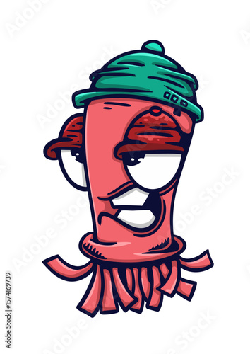 Medusa con gorro