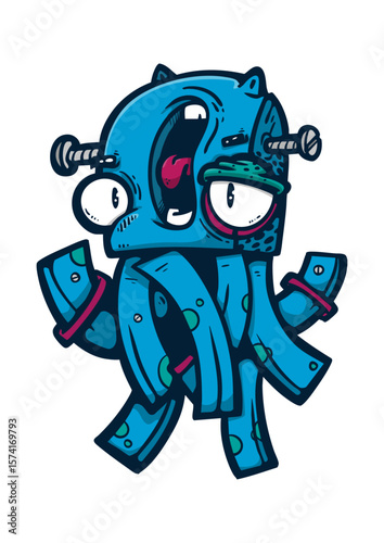 Medusa azul