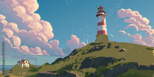 lighthouse on the island of madeira
