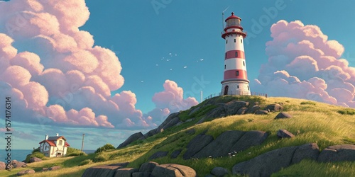lighthouse on the hill
