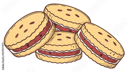 cookies with chocolate