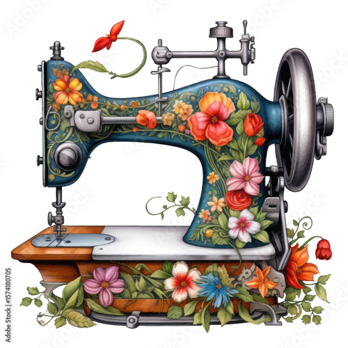 old sewing machine
