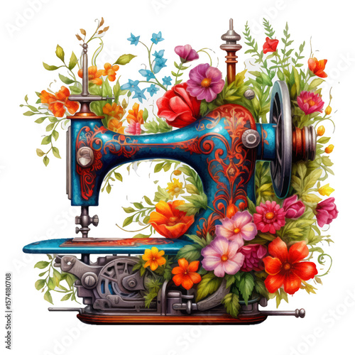 old sewing machine