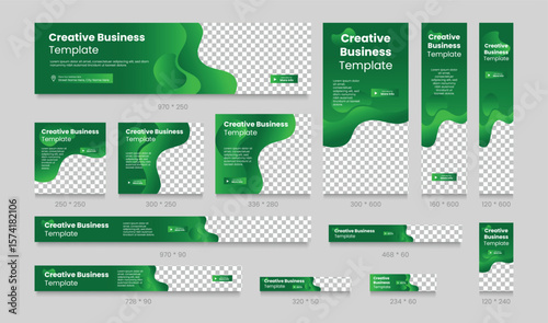 Abstract banner design web template set. Modern cover header background for website design, Social media cover or post, ads banner, flyer, invitation card. Horizontal header web banner template