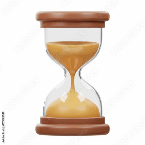 hourglass isolated on white background
