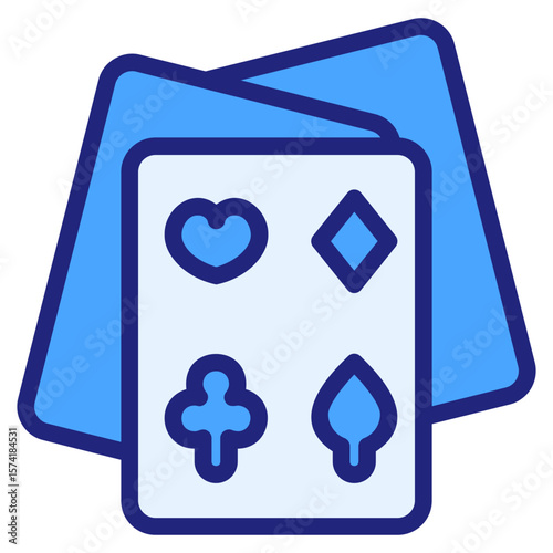 poker blue style icon