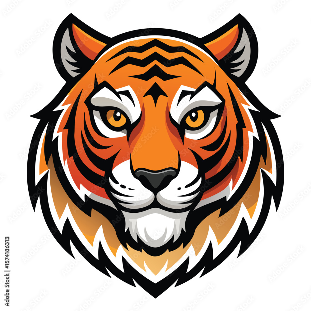 Obraz premium Tiger head graphic