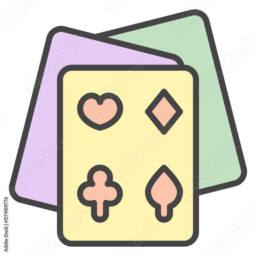 poker color style icon