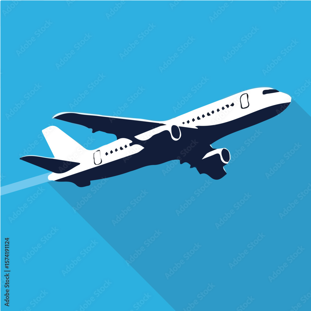 Obraz premium Airplane icon vector design for motion graphics