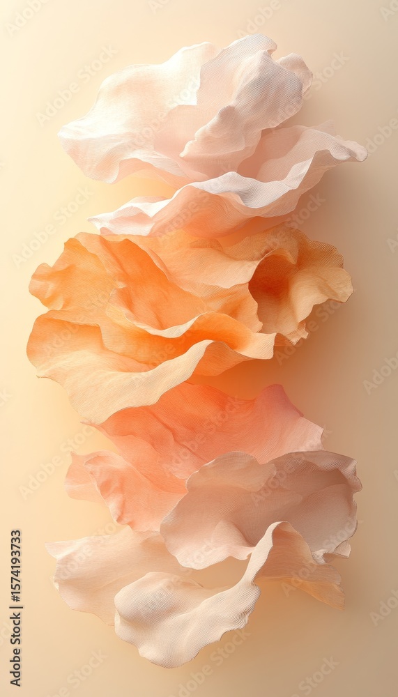 Fototapeta premium Elegant Abstract Background Featuring Gentle Wave Texture Patterns and Soft Monochromatic Gradient