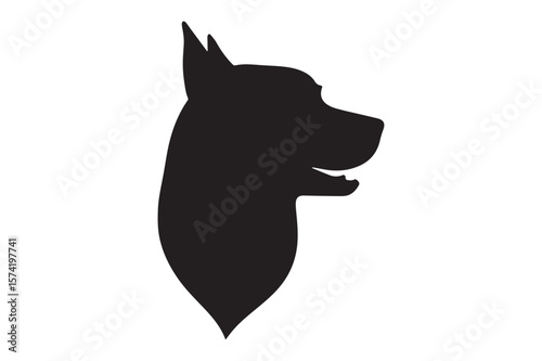 Dog Head Silhouette