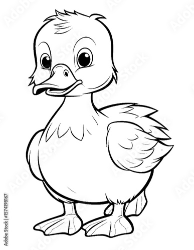 cute duck coloring pages