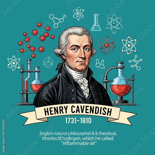 Explore the legacy of Henry Cavendish, pioneering scientist and natural philosopher, with chemical apparatus.