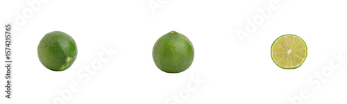 lime collection isolated on transparent background