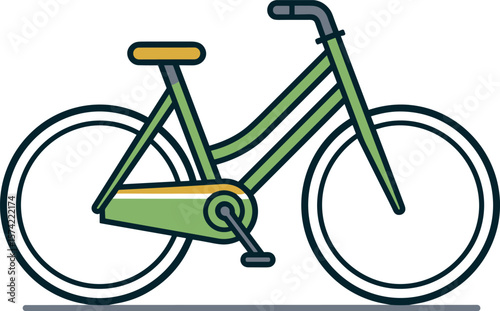 Green Bicycle: A Simple, Stylish Travel Icon