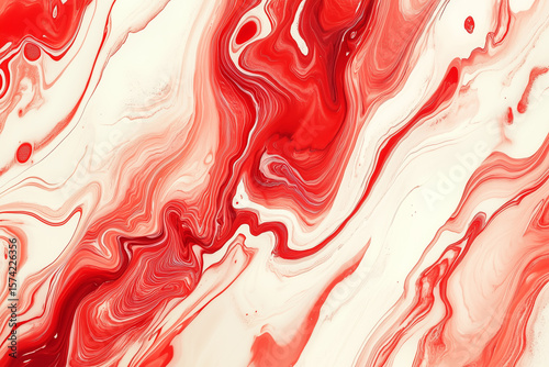 red marble background
