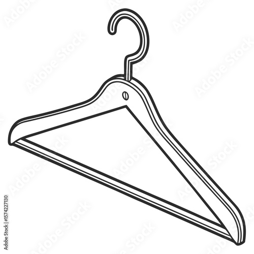Black and white clothes hanger with hook garment hanger clothing accessory