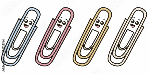A single red paperclip, an essential office tool and metal fastener, is isolated on white