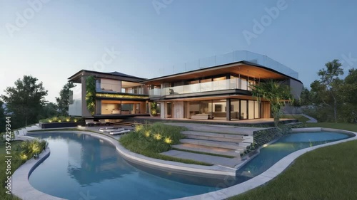 Wallpaper Mural Modern Residential House Torontodigital.ca