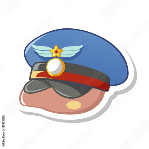 Colorful cartoon vector illustration of isolated animal breakfast meal with chicken, bread, burger, and fish on a white plate