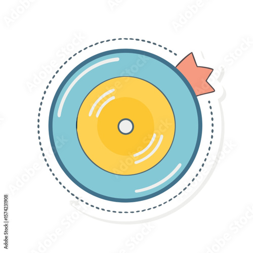 Fried egg on a plate with fork and spoon, a compact digital icon design