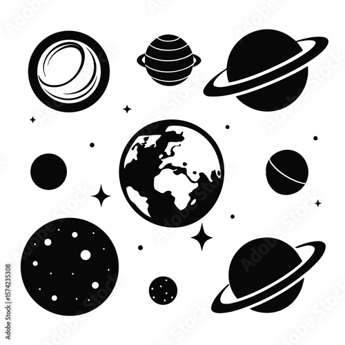 Celestial bodies cosmic spheres astronomical objects