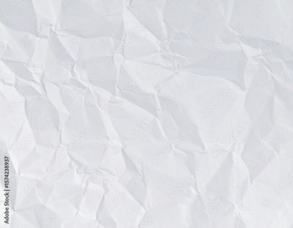 Obraz premium Crumpled white paper texture (2)