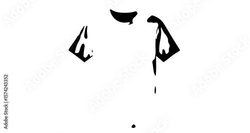 Abstract black background with minimal details for creative purposes