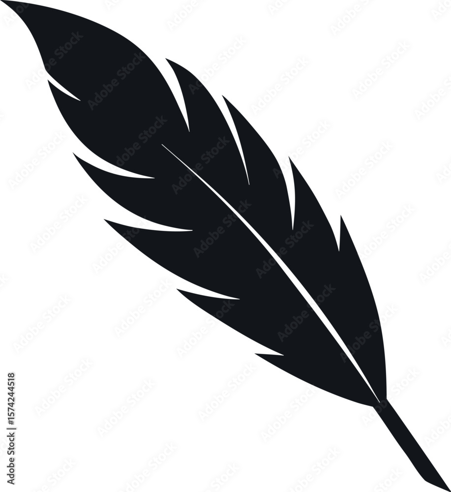 Obraz premium Feather Silhouette