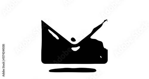 Abstract black background for modern design and minimalistic concepts