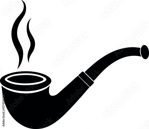 Smoking Pipe Silhouette
