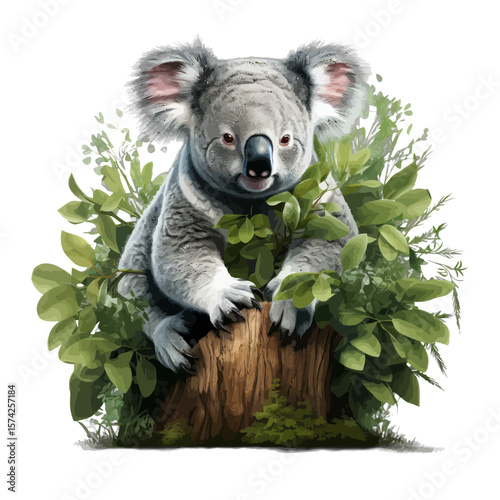 koala bear in a tree