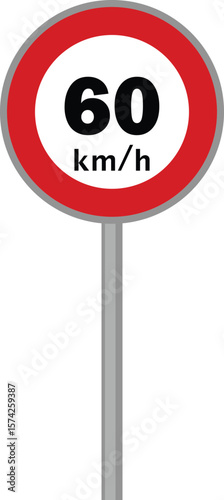 Speed Limit Sign 60 km/h