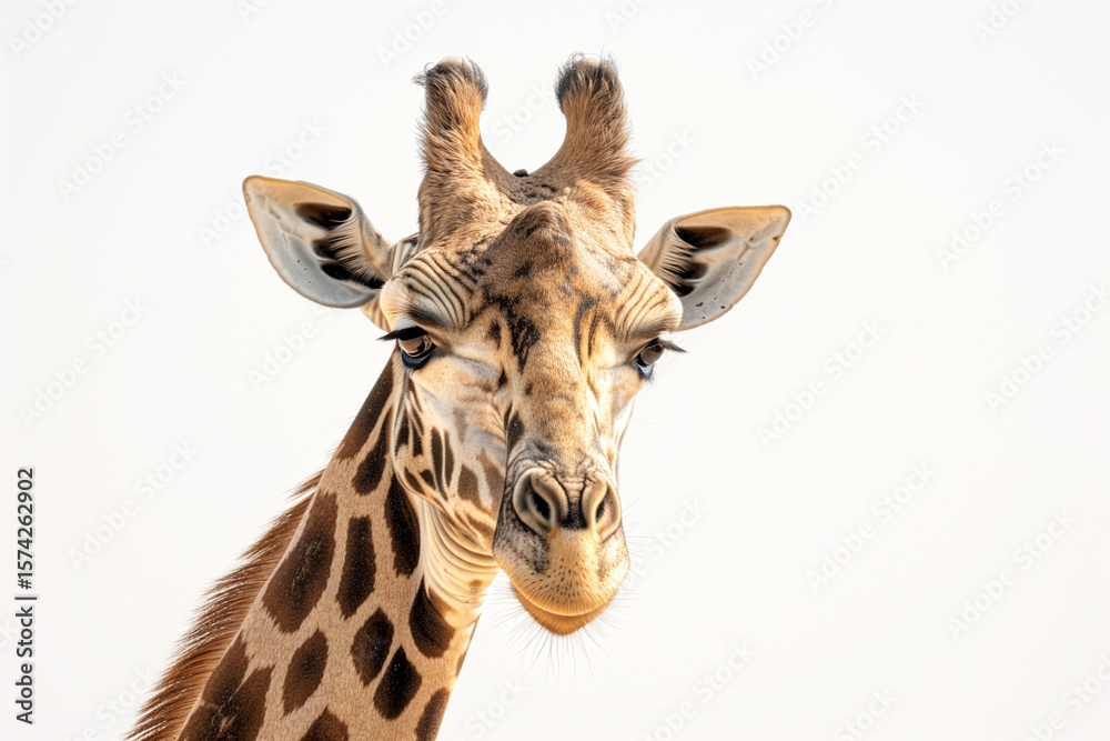 Fototapeta premium Close-Up of Giraffe's Face