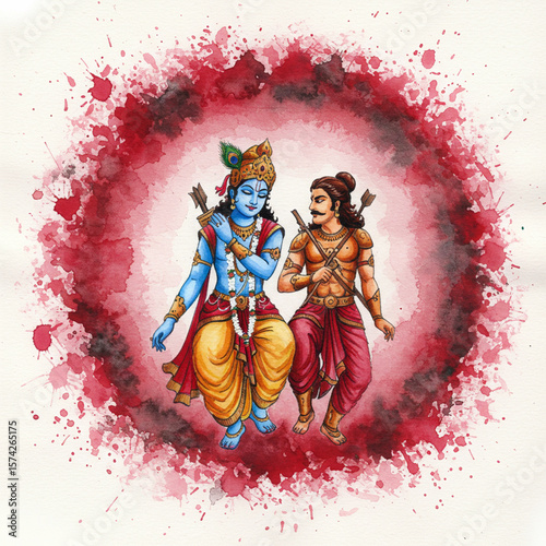 Lord Krishna and Arjuna in ...