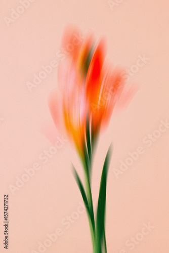 Dream Haze: Abstract Flower Poster