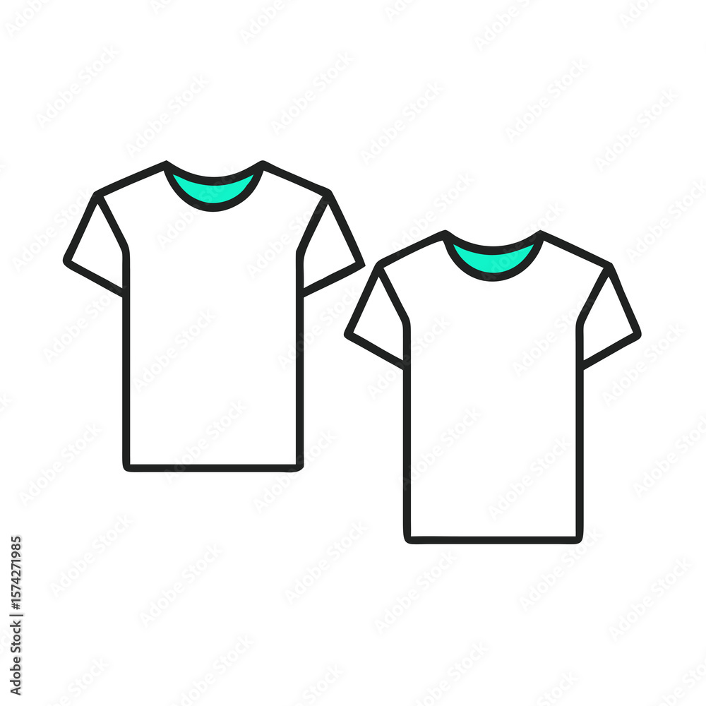 Naklejka premium t shirt vector illustration