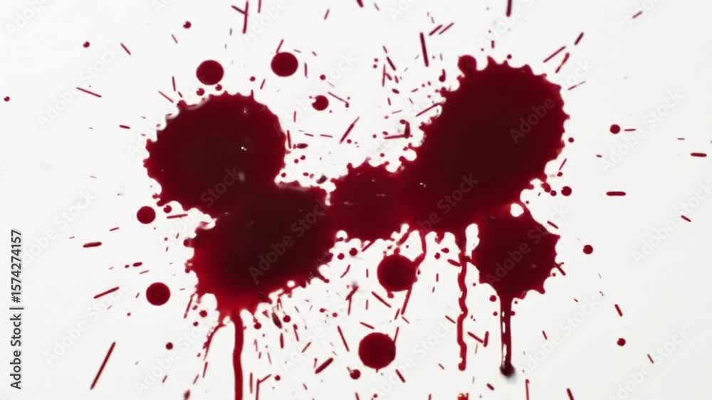red ink splat background