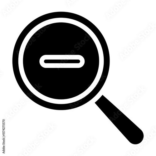 Zoom In Vector Filled Icon Design