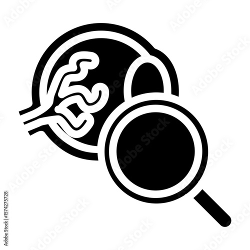 Ophthalmology Vector Filled Icon Design