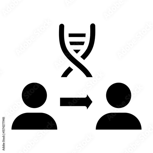 Cloning Vector Glyph Icon Design