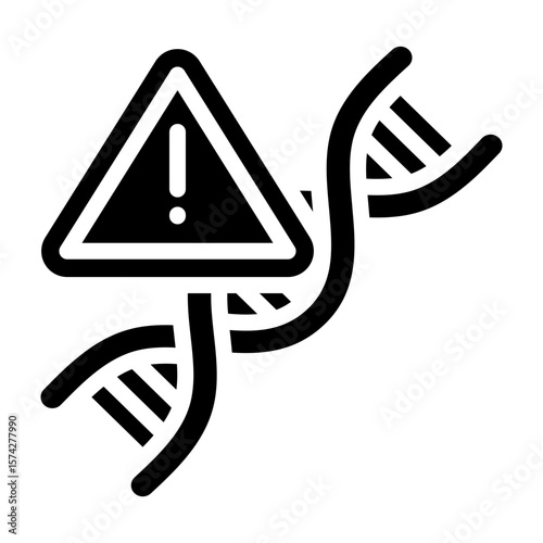 Genetic Disorder Vector Glyph Icon Design