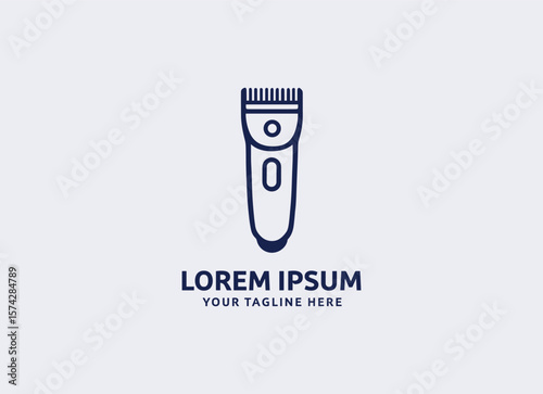 Hair Clipper Logo Template – Barber Trimmer Vector Design