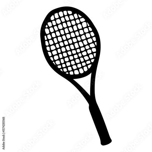 tennis racket and ball
