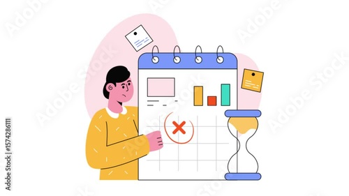 Project Deadline 2D Flat Animation 
