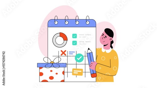 Event Planning  2D Flat Animation 