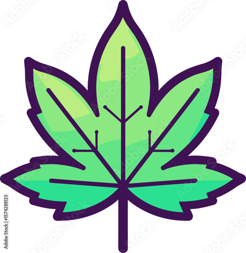 Verdant Leaf Vector: A Symbol of Nature's Beauty and Freshness