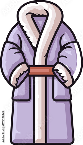 Elegant Fur Robe: Cozy Loungewear for Relaxation and Home Comfort