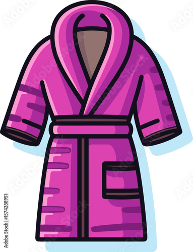 Stylish Pink Robe for Relaxation and Comfort at Home